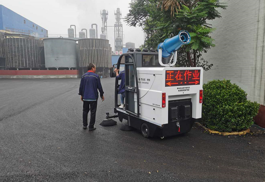 霧炮掃地車順利交付山西運(yùn)城化工
